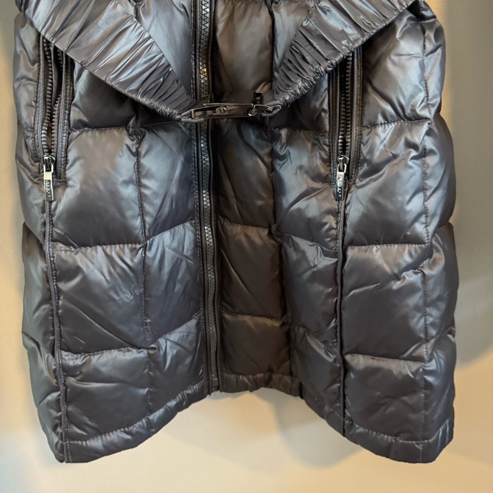 Laundry by Shelli Segal Down & Feather Long Puffer Coat - Picture 2 of 11
